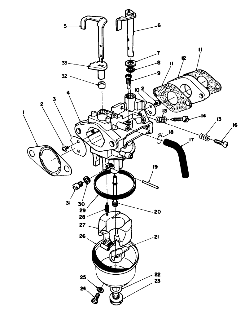 Carburetor Assembly (model No. Vmh7)