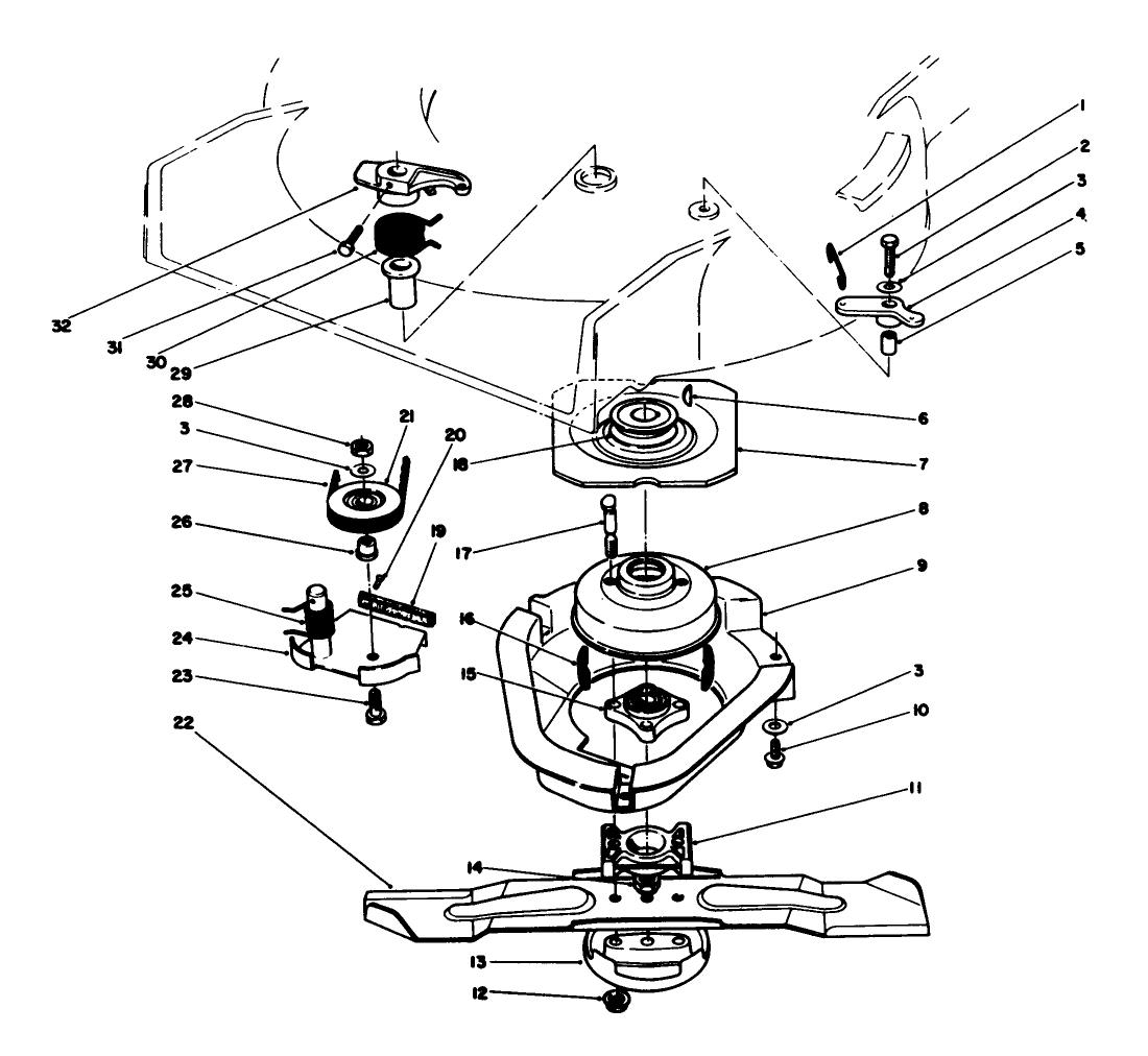 Blade & Brake Clutch Assembly