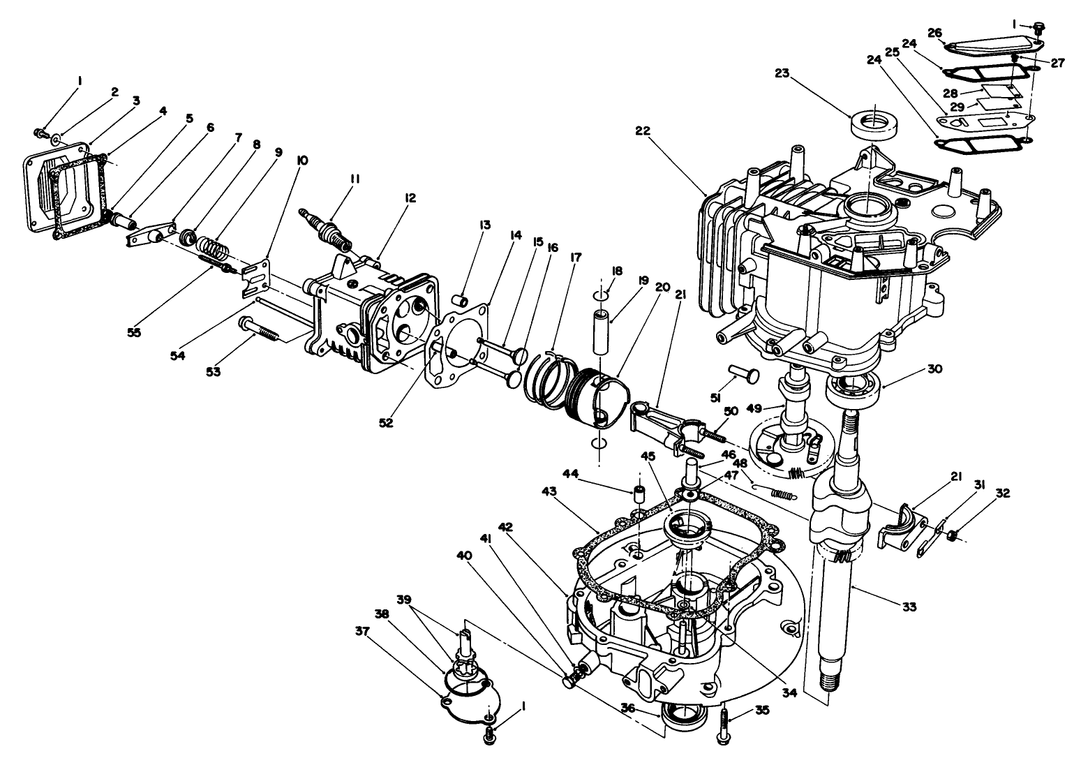Engine Assembly (continued) (model No. Vmh7)