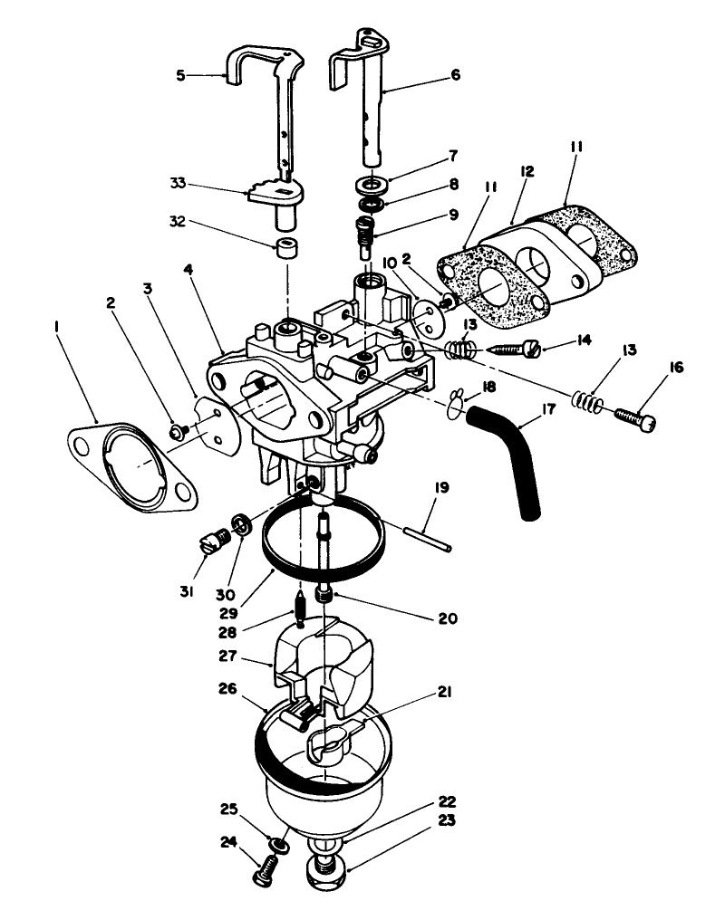 Carburetor Assembly (model No. Vmh7)