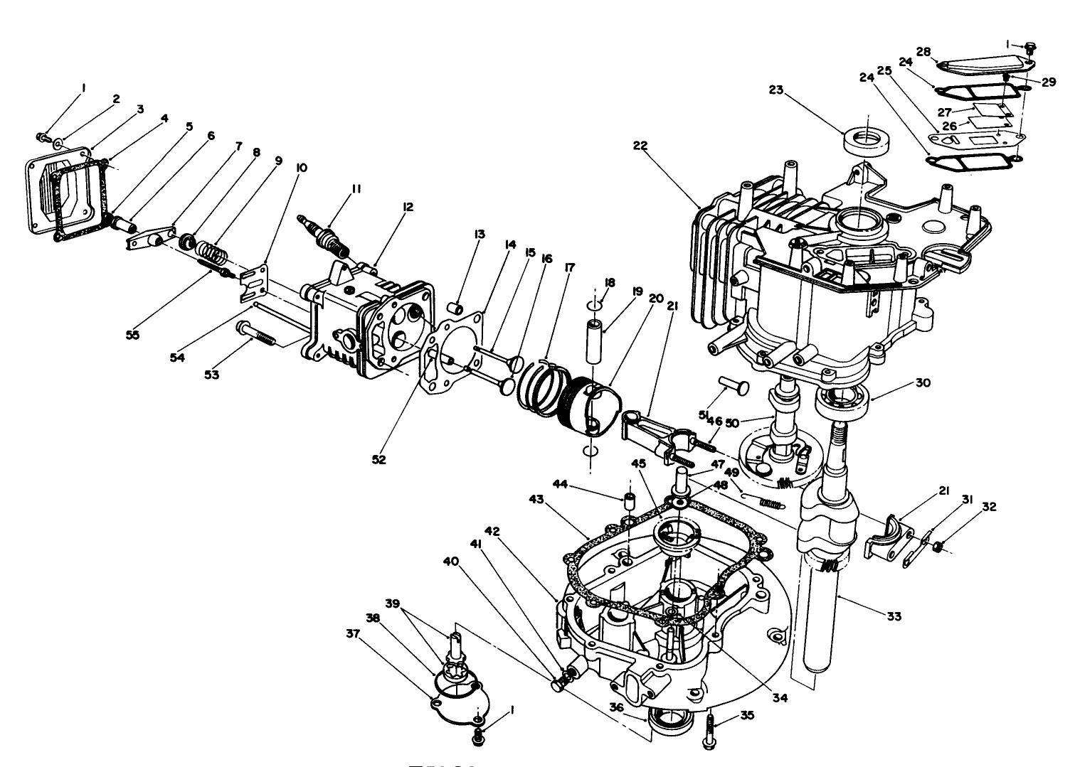 Engine Assembly (continued) (model No. Vmh7)