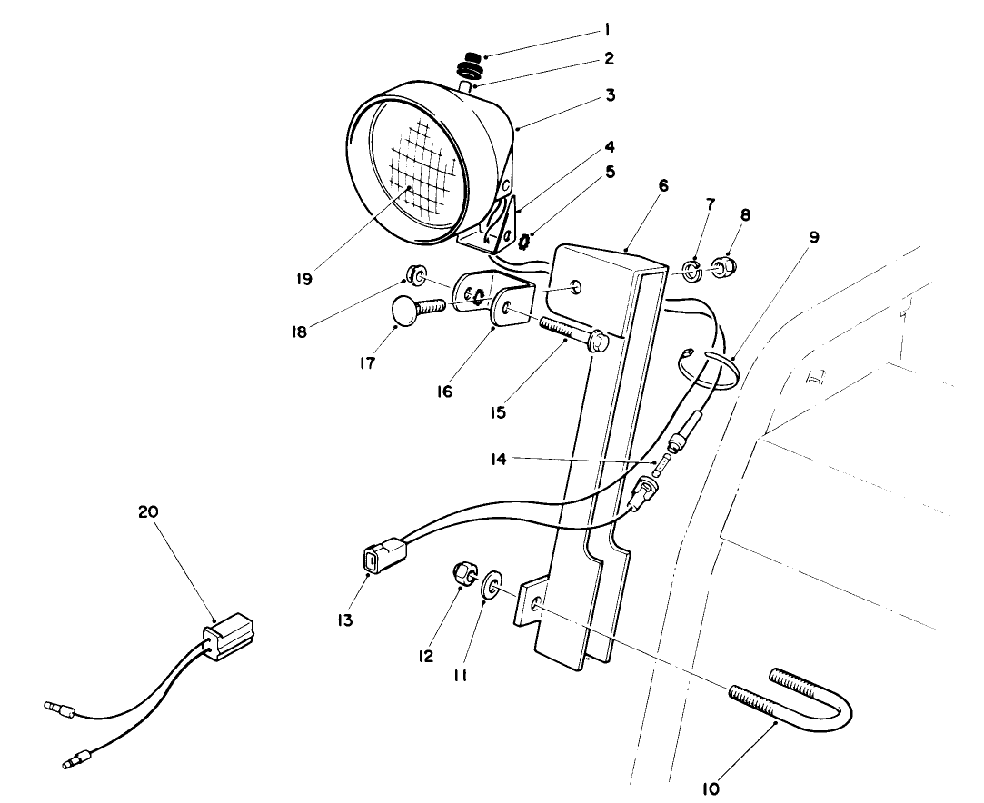 Light Kit No. 66-7950 (optional)