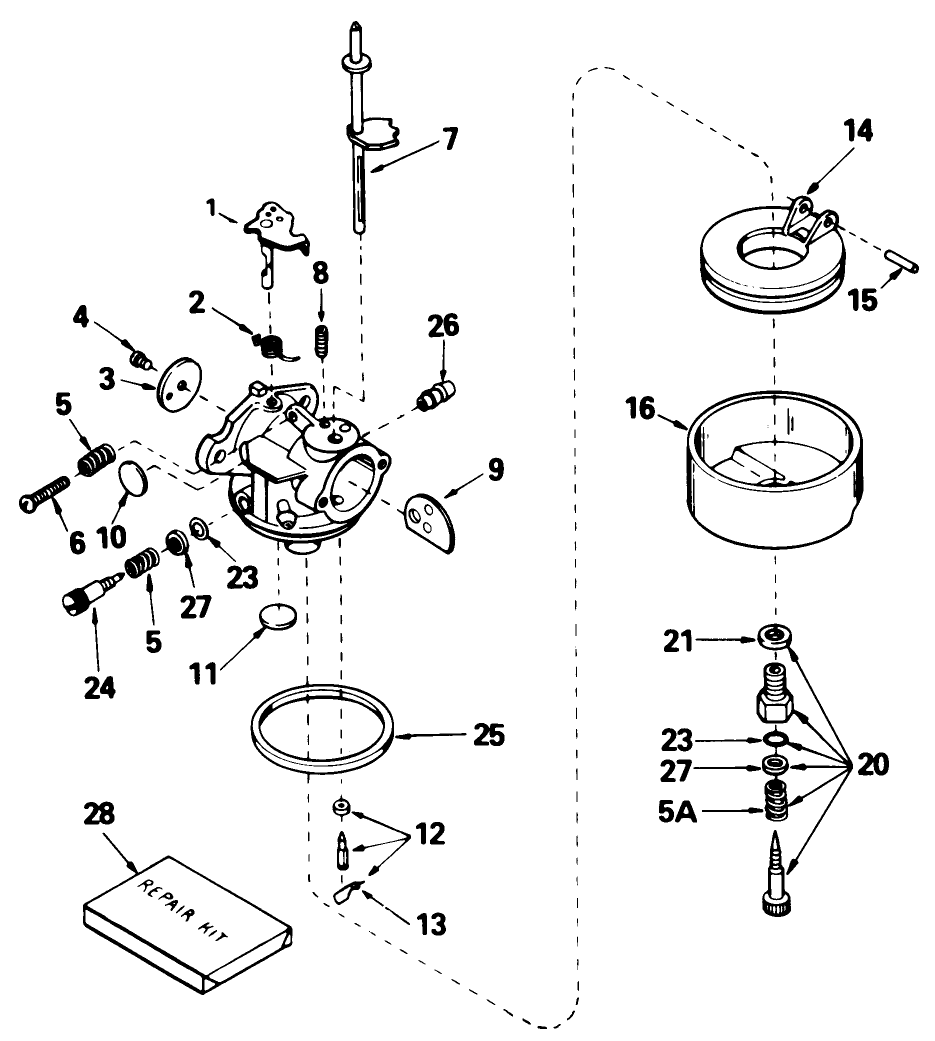Carburetor Tecumseh No. 632379