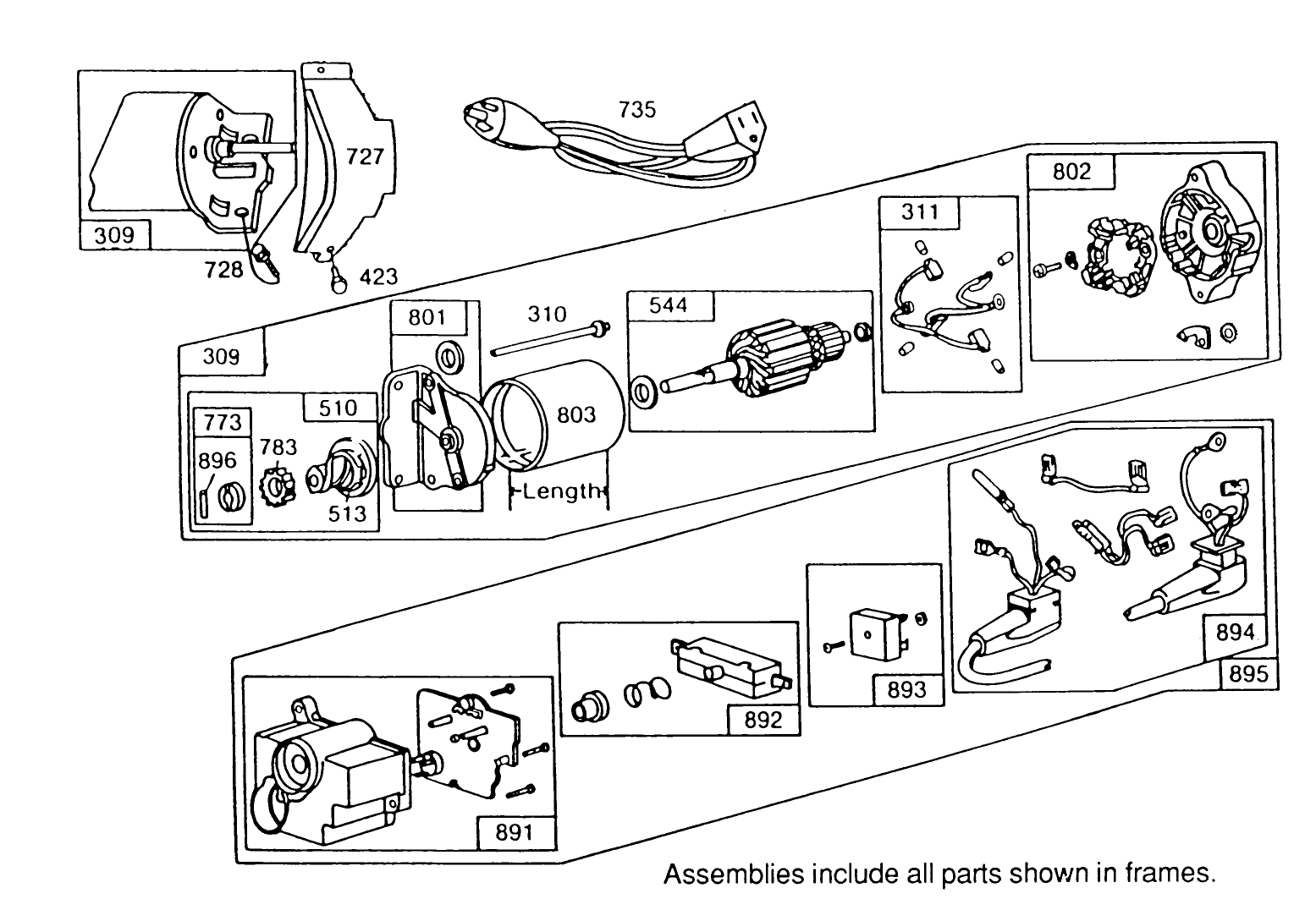 120v Electric Starter Motor No. 37-4630 (optional)