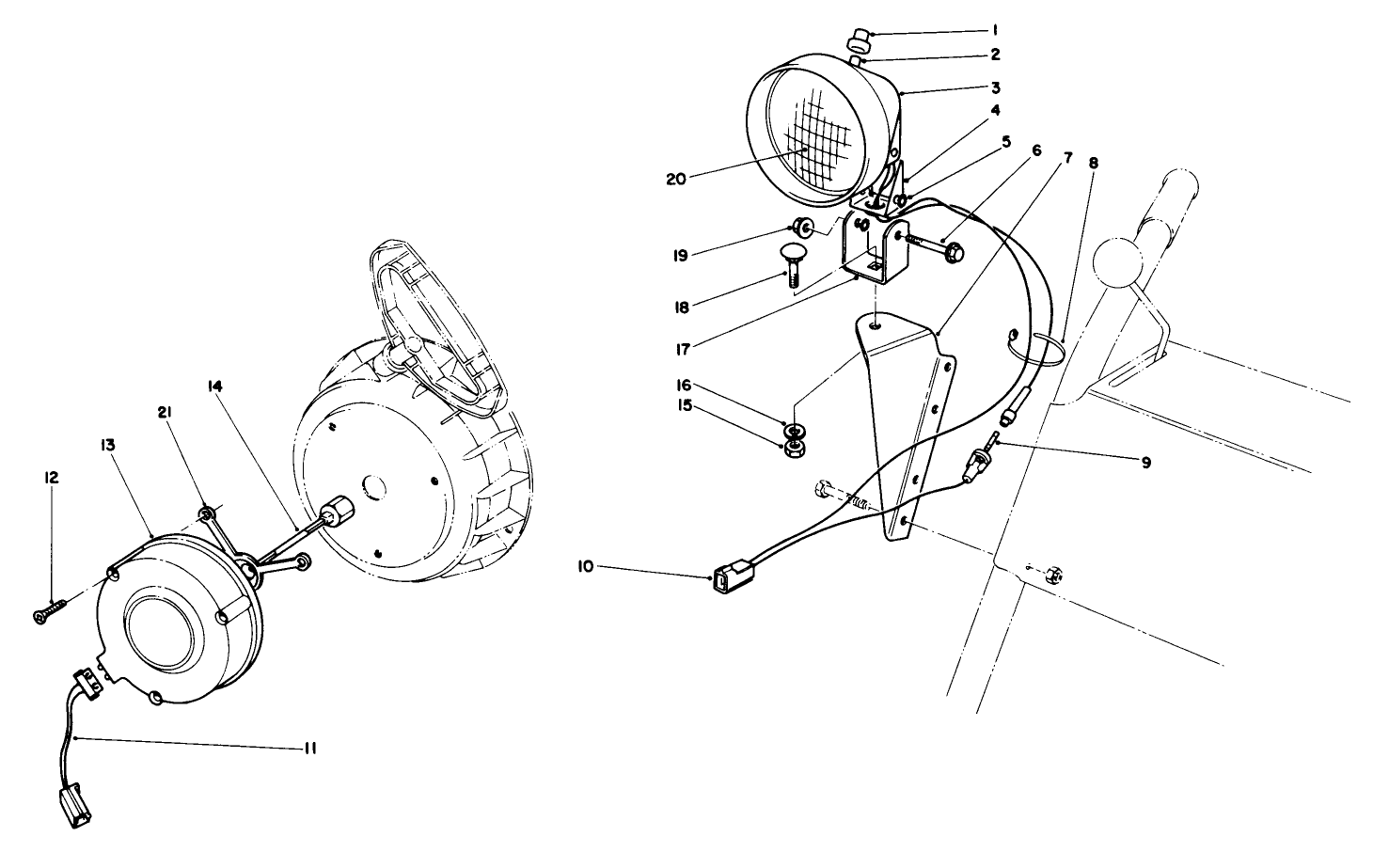 Light Kit No. 54-9822 (optional)