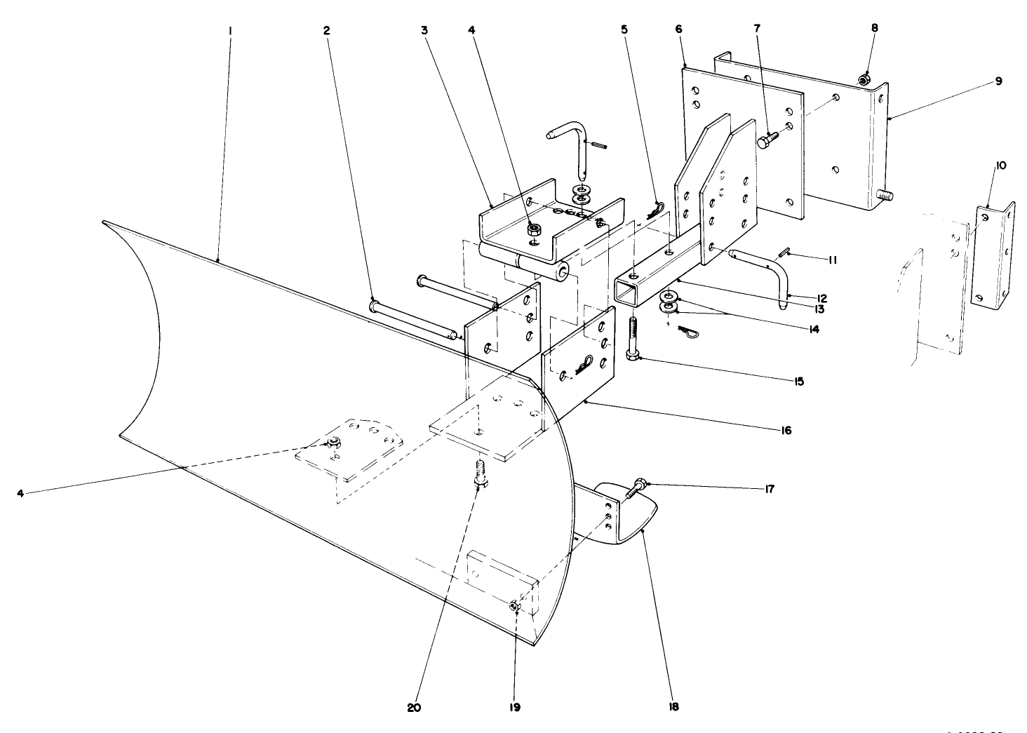 Grader Blade Assembly Model 59099 (optional)
