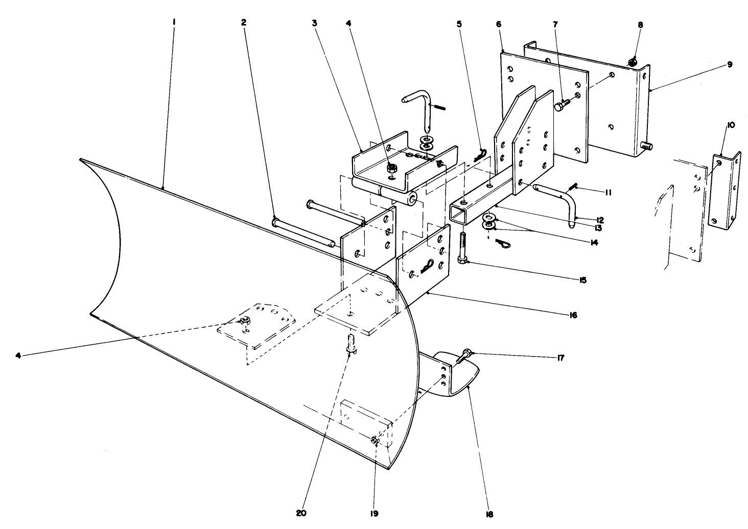 Grader Blade Assembly Model 59099 (optional)