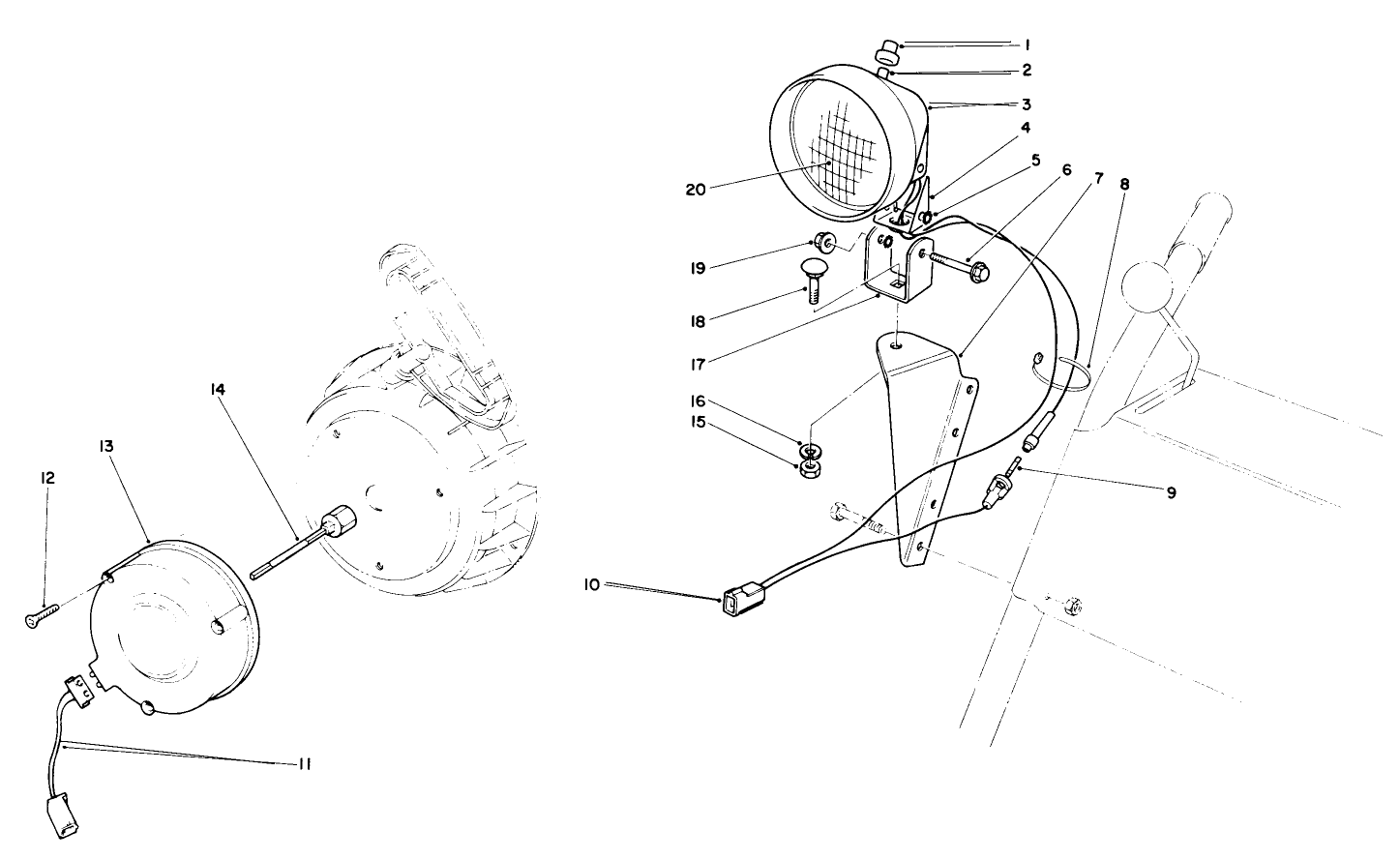 Light Kit No. 54-9822 (optional)