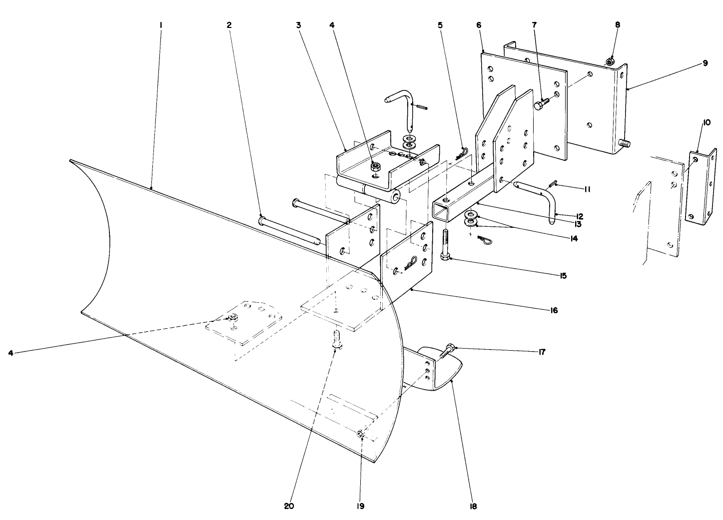 Grader Blade Assembly Model 59099 (optional)