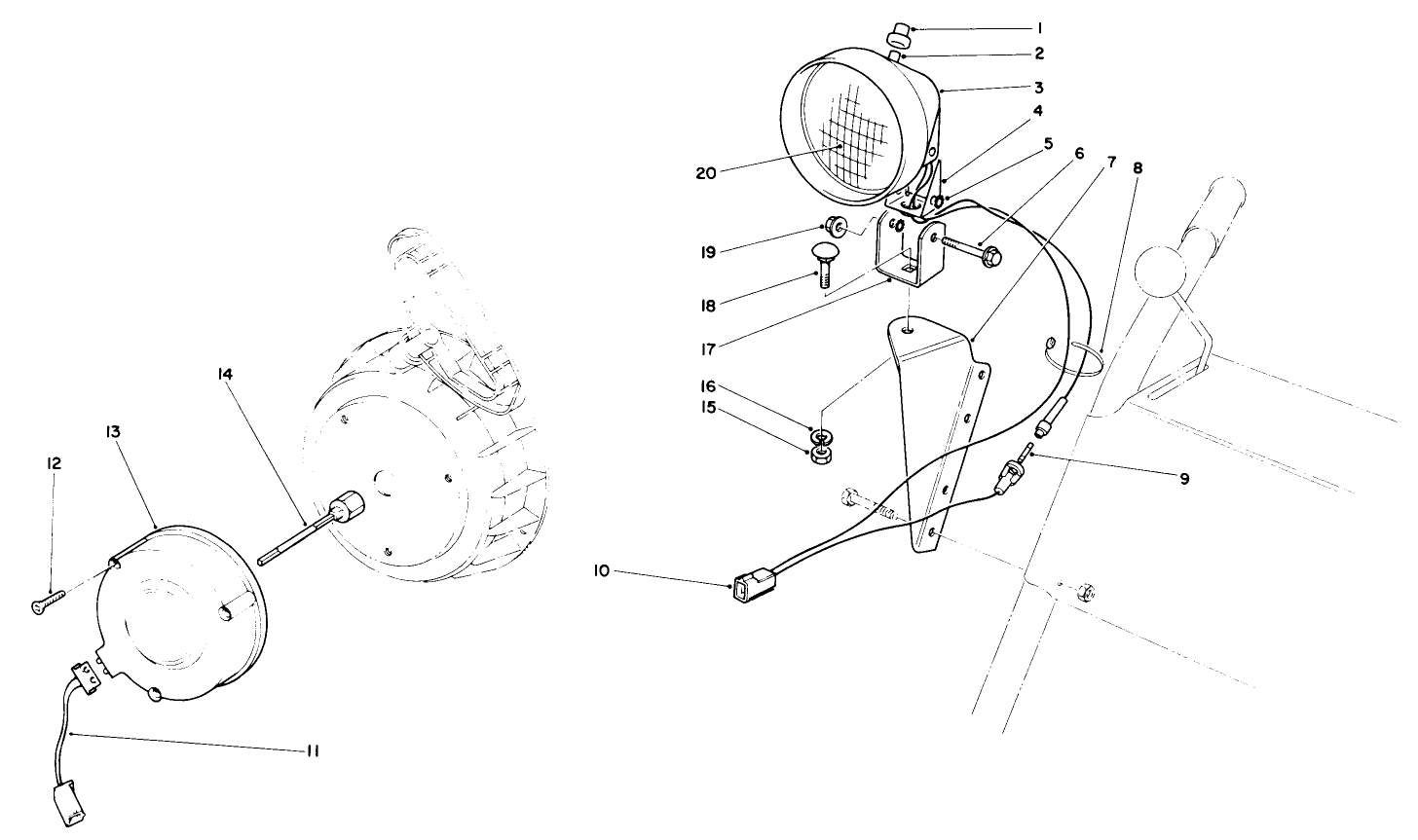 Light Kit No. 54-9822 (optional)