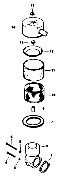 Air Intake-Engine Model No. M16 Spec. No. 711526