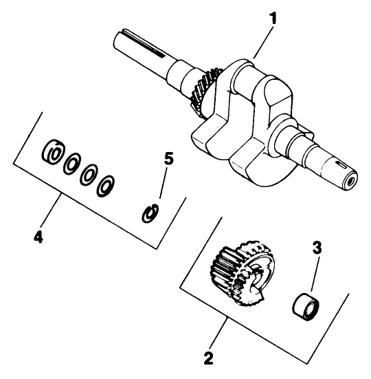 Crankshaft-Engine Model No. M16 Spec. No. 711526
