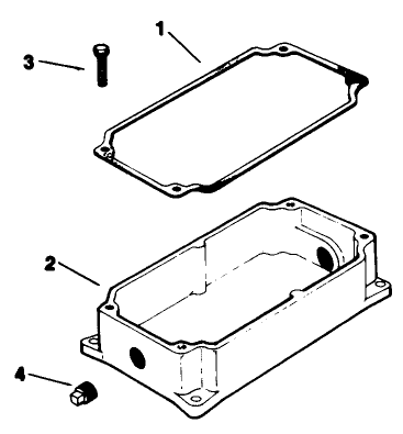 Oil Pan-Engine Model No. M16 Spec. No. 711526