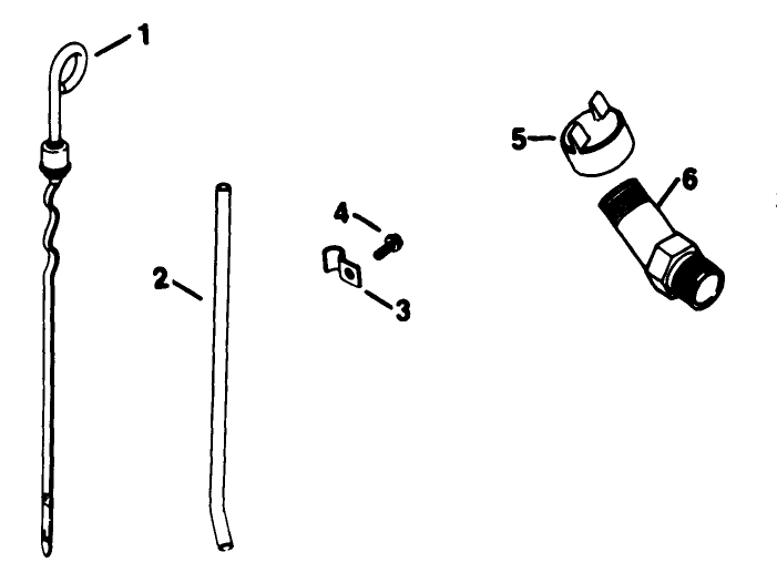 Dlpstick-Group 10 Engine Kohler Model No. Kt17qs Type No. 24324 (continued)