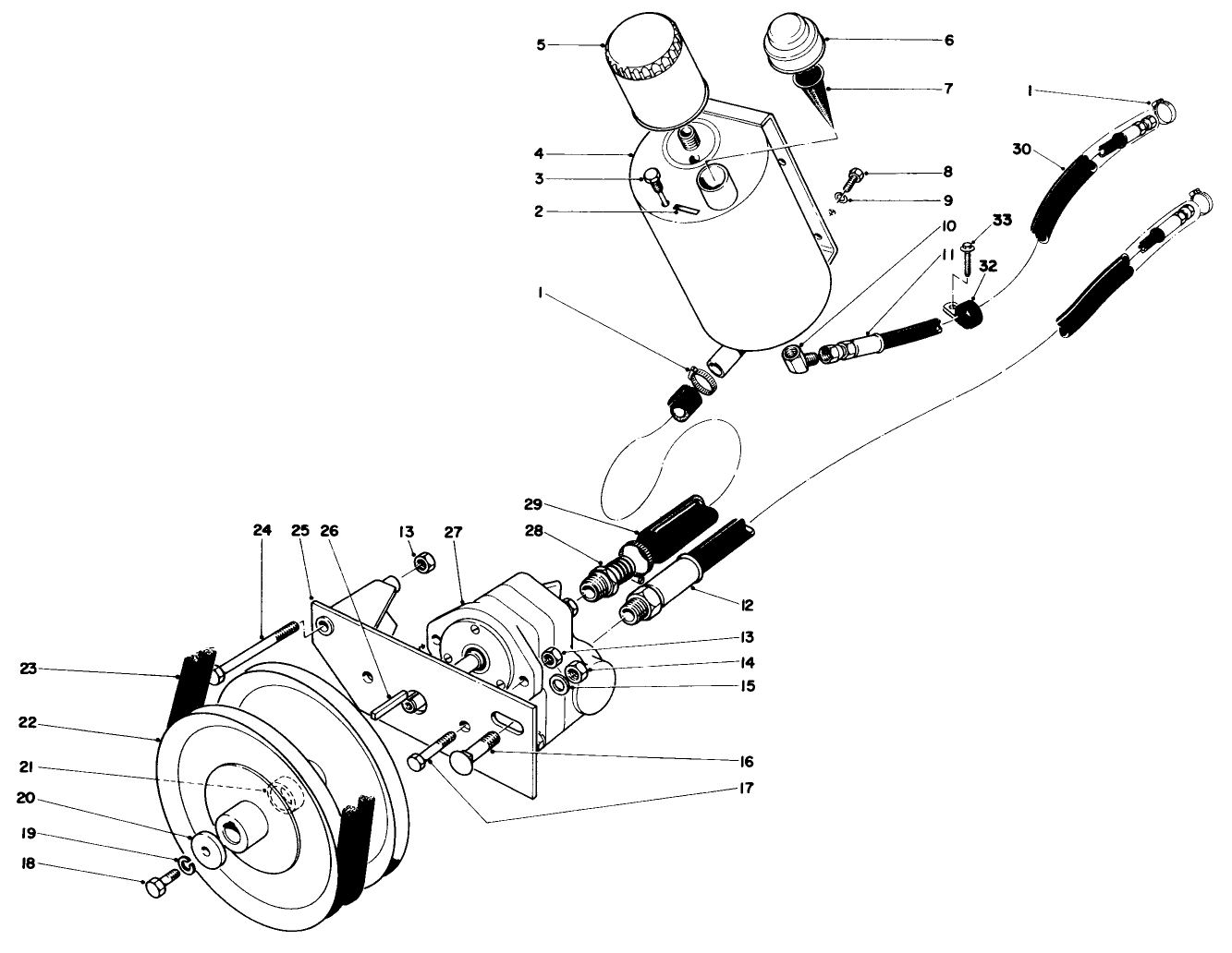 Hydraulic Pump And Reservoir