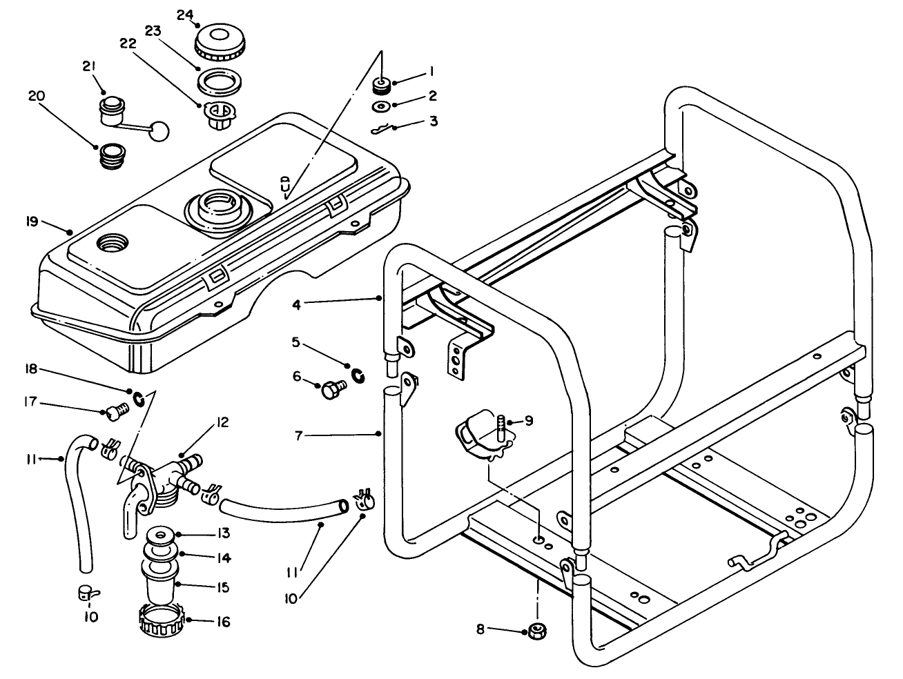 Fuel Tank & Frame Assembly