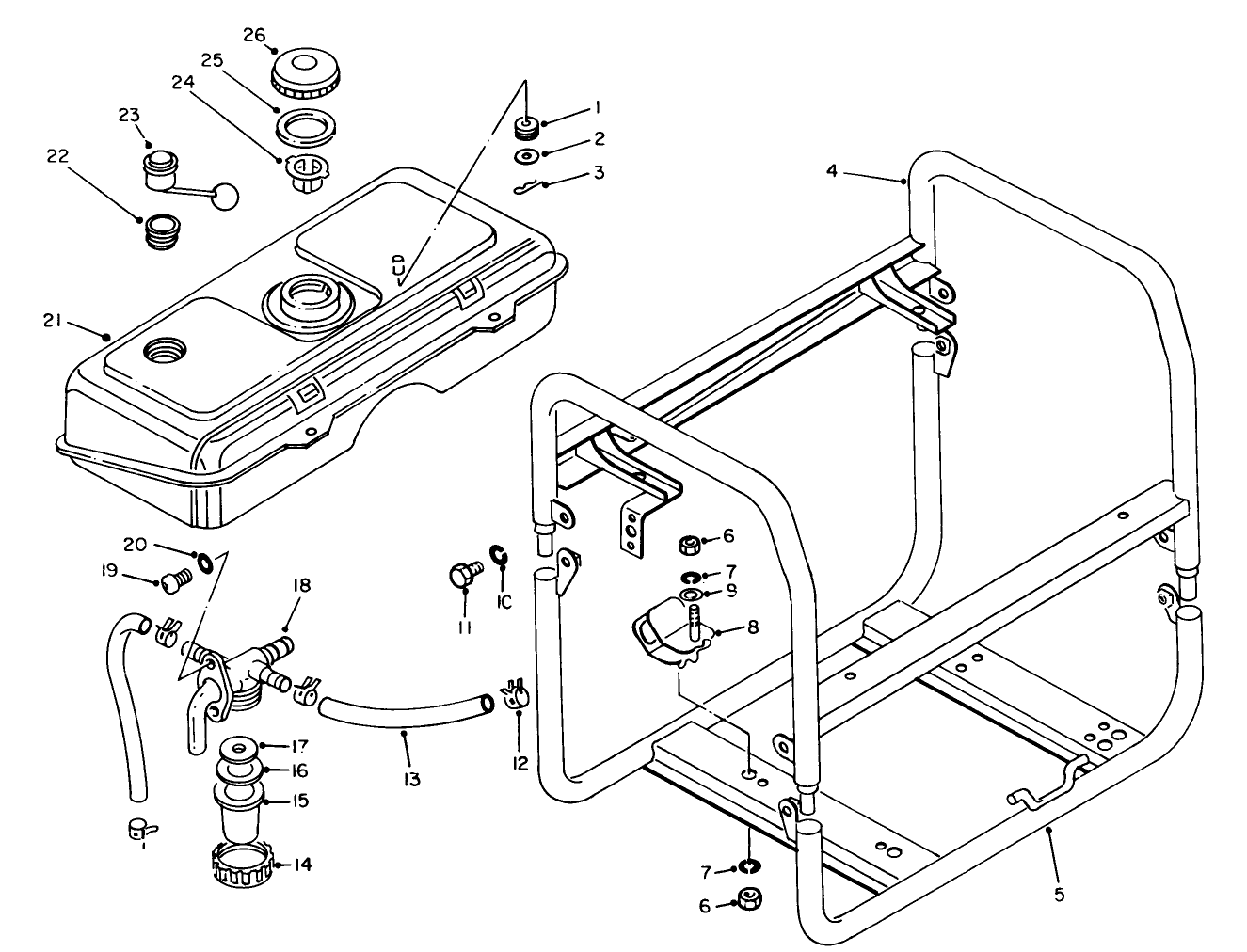 Fuel Tank & Frame Assembly