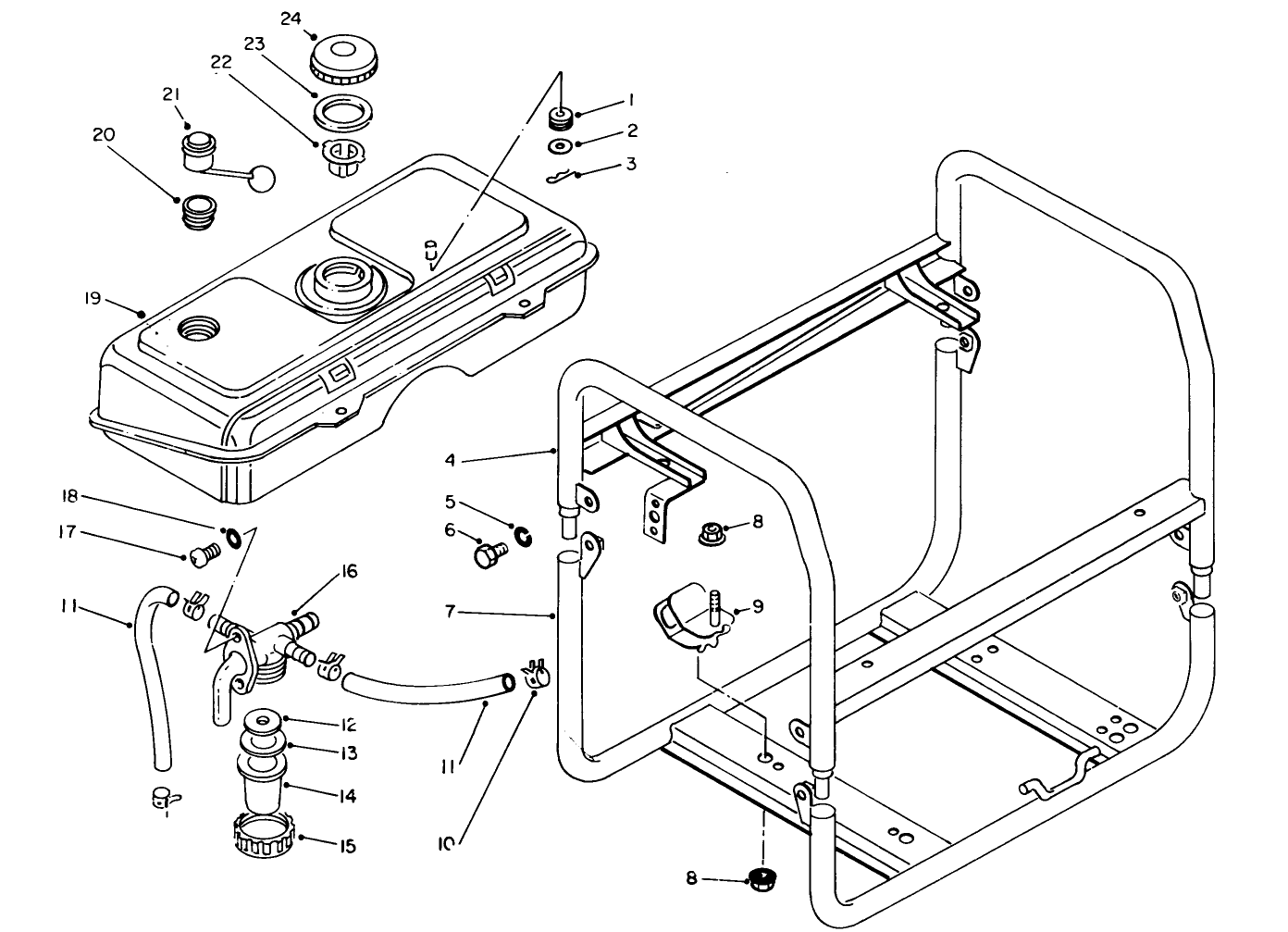 Fuel Tank & Frame Assembly