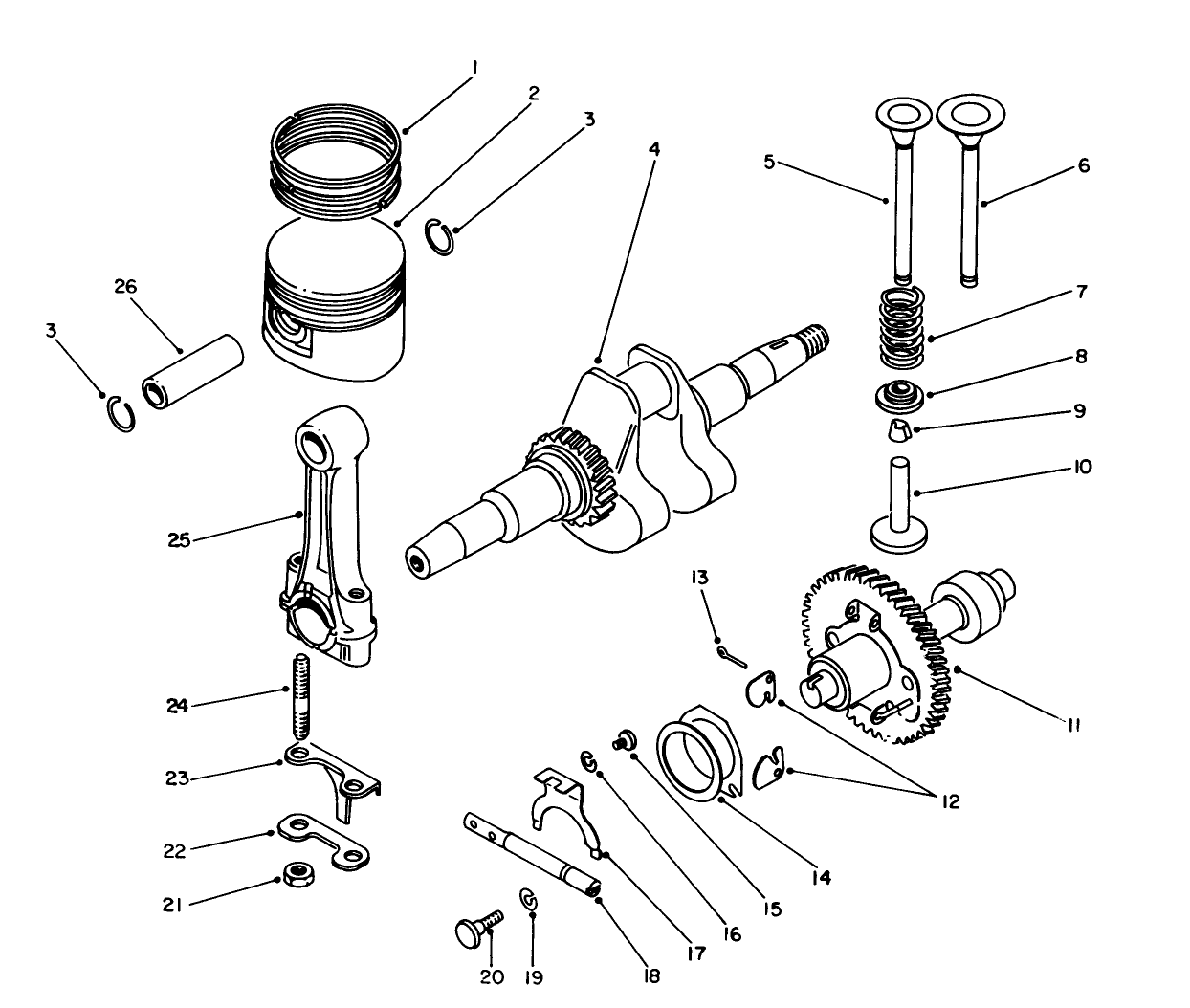 Crankshaft & Camshaft Assembly