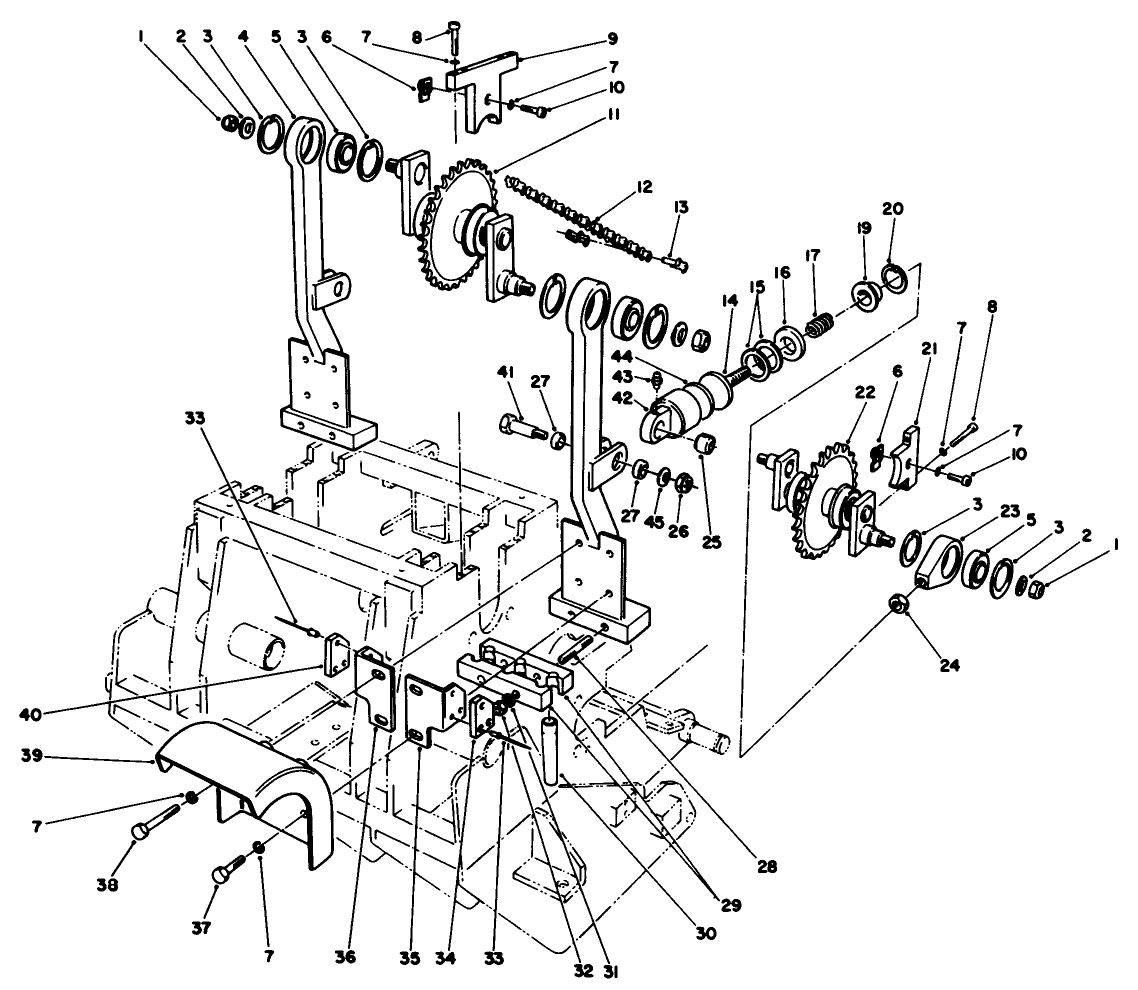 Tine Arm & Crank Assembly