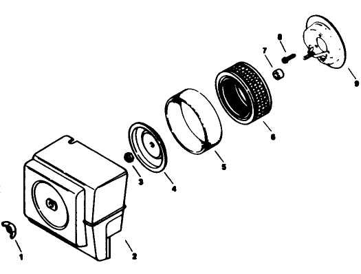 Air Intake-Engine Kohler Model No. M16s Spec No. 711512 (continued)