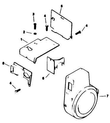 Baffles & Shroud-Engine Kohler Model No. M16s Spec No. 711512 (continued)