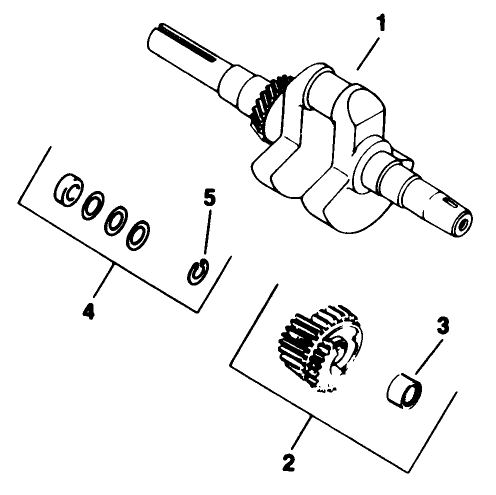 Crankshaft-Engine Kohler Model No. M16s Spec No. 711512 (continued)