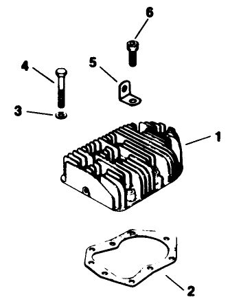 Cylinder Head-Engine Kohler Model No. M16s Spec No. 711512 (continued)