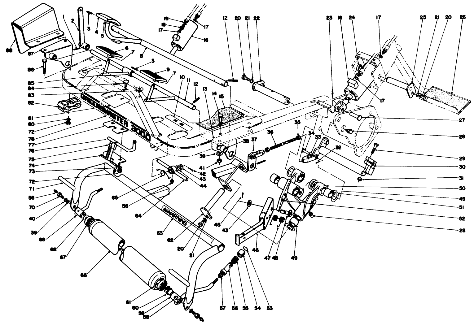 Foot Pedals And Roller Assembly