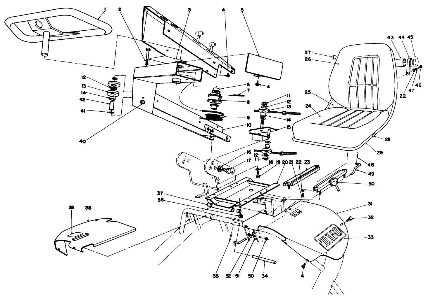 Steering And Seat Assembly