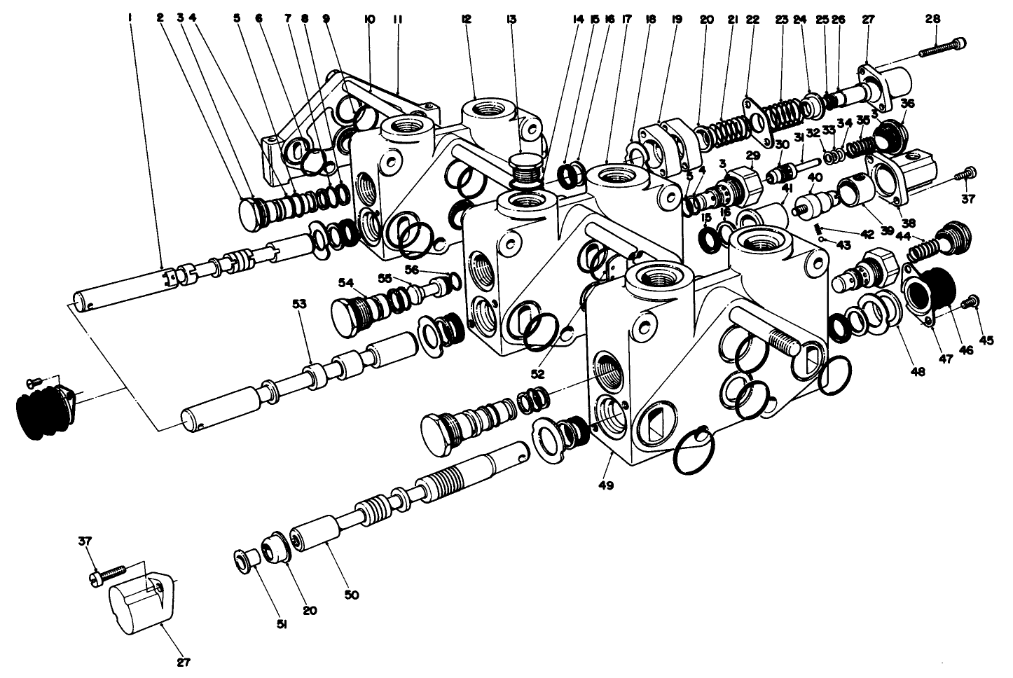 Control Valve Assembly No. 49-5540 Section 3 Thru 5