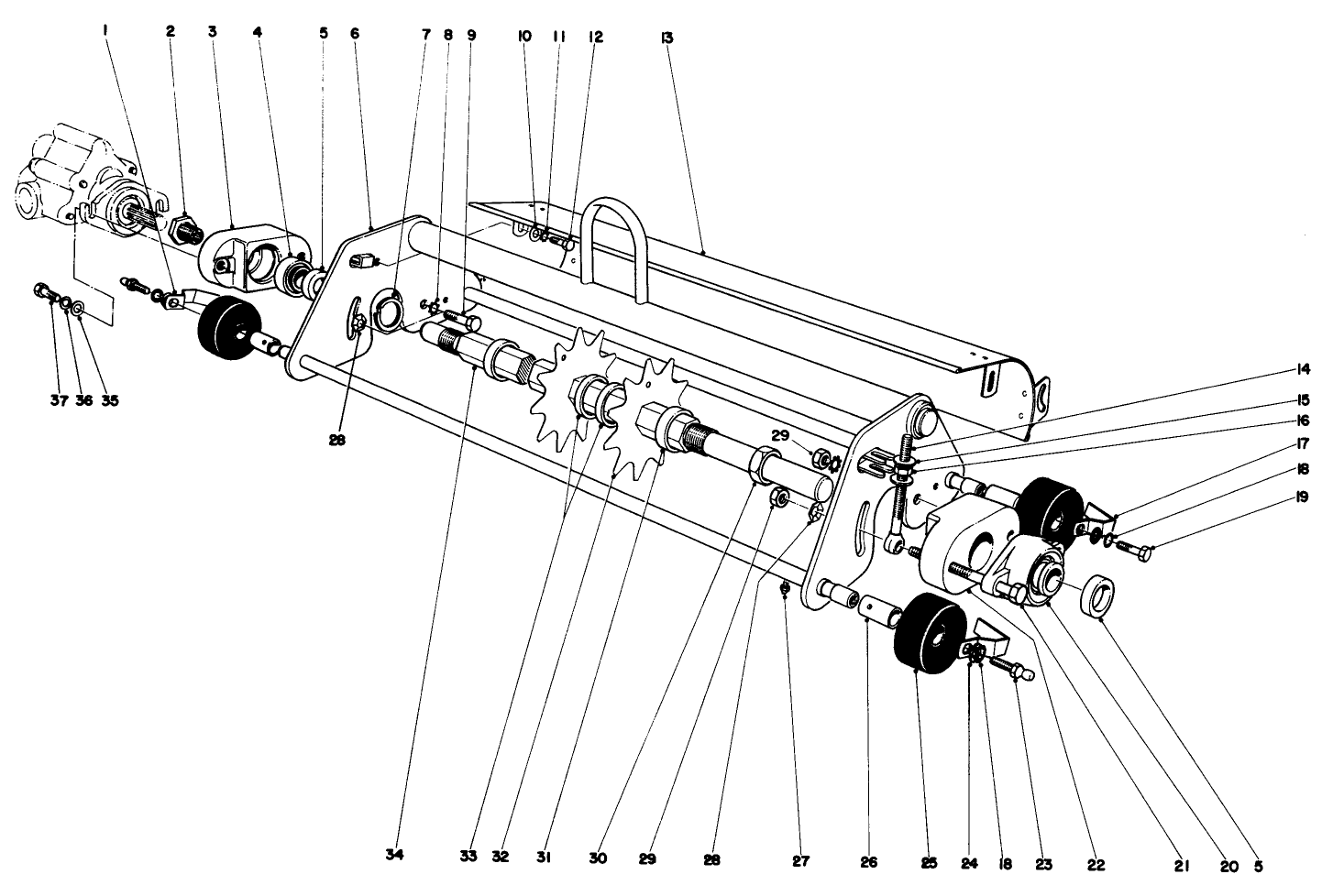 Thatching Reel Attachments Model No. 04416 (optional)