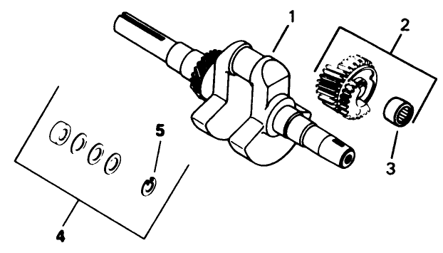 Crankshaft-Engine Assembly-Kohler Model No. M16s-711533