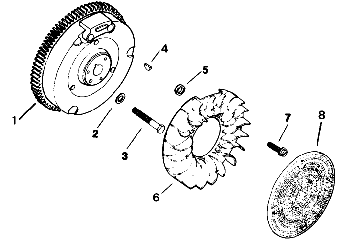 Flywheel-Engine Assembly-Kohler Model No. M16s-711533
