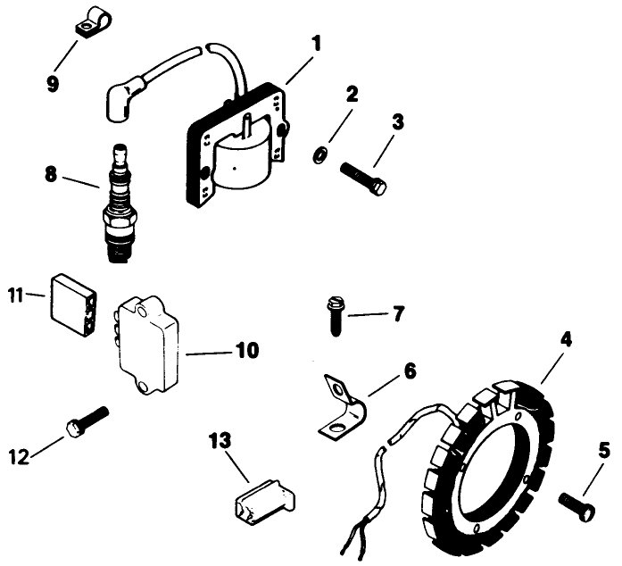 Ignition-Engine Assembly-Kohler Model No. M16s-711533