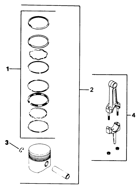 Piston & Rod-Engine Assembly-Kohler Model No. M16s-711533