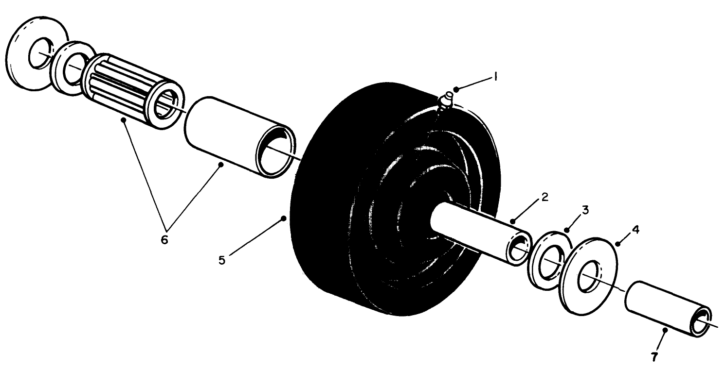 Castor Wheel Assembly No. 27-1050 (optional)