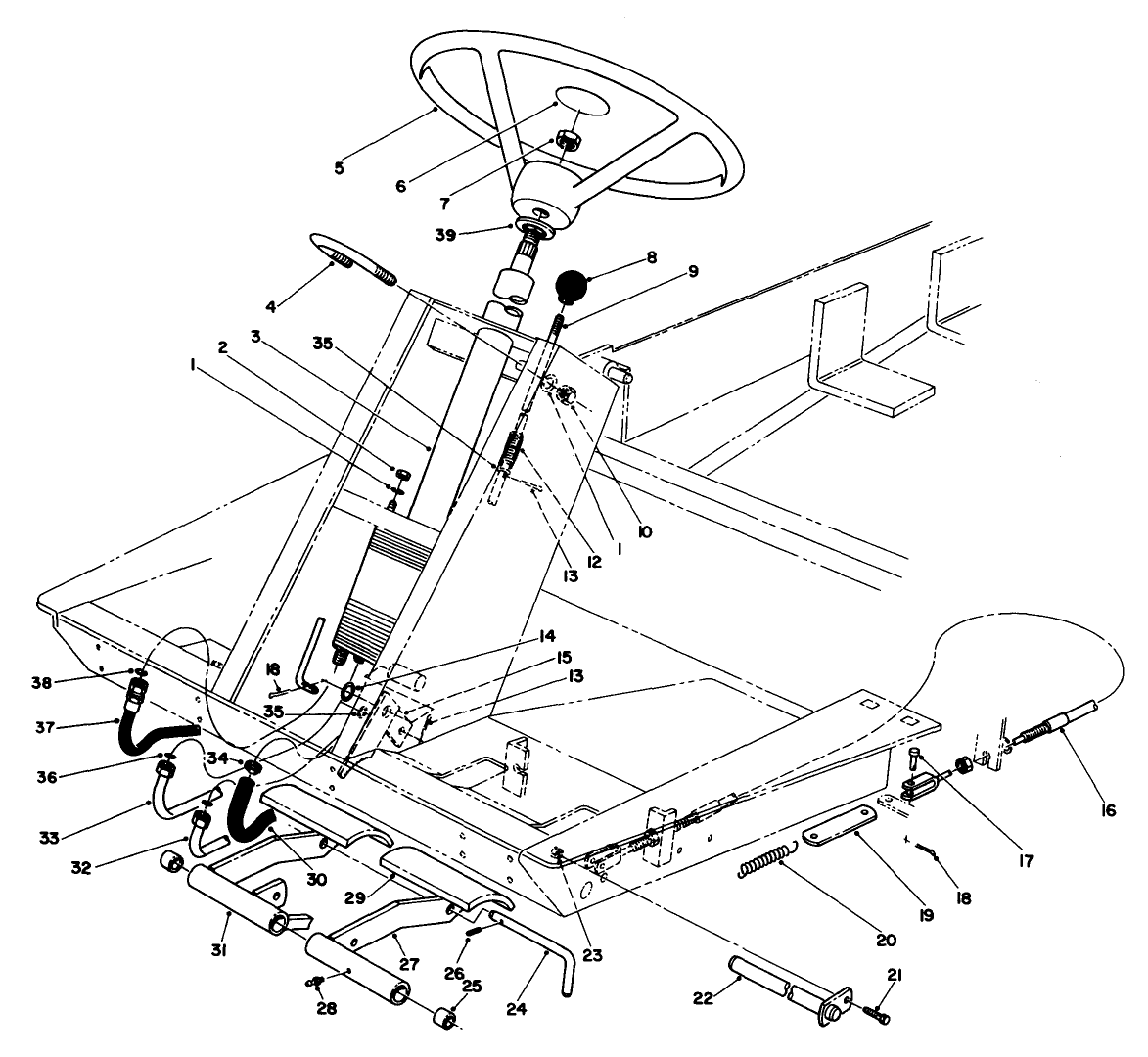 Power Steering & Brake Pedal Assembly