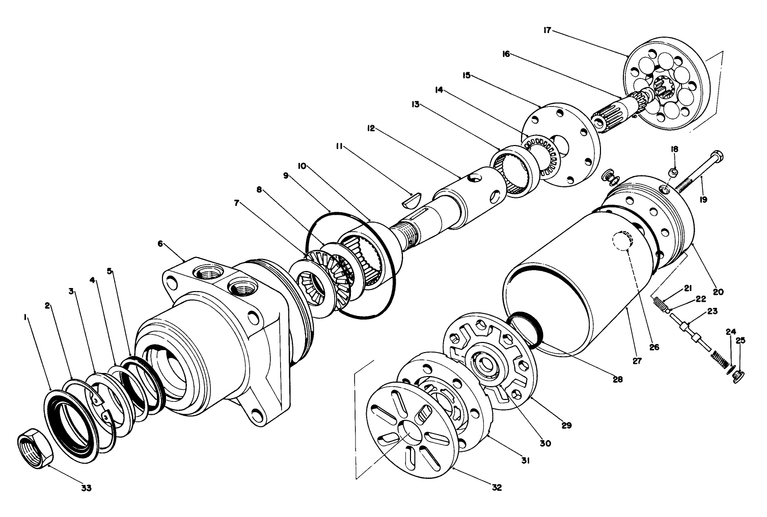 Hydraulic Drive Motor Right Rear No. 49-8630