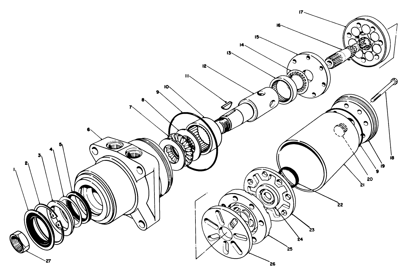 Hydraulic Drive Motor (front) No. 494620