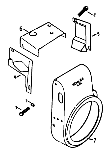 Baffles & Shroud-Engine Kohler Model No. K321s Spec. No. 60434