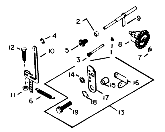 Governor-Engine Kohler Model No. K321s Spec. No. 60434 (continued)