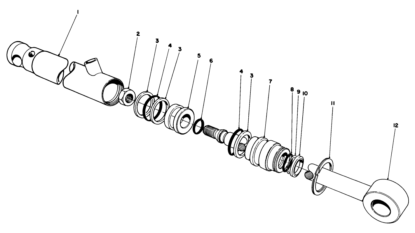Rear Hydraulic Lift Cylinder No. 68-5700