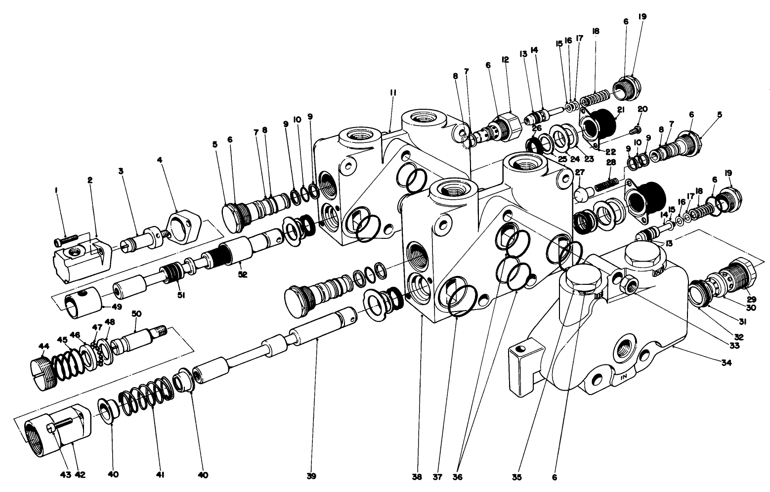 Control Valve Assembly No. 70-8210 Section 1 & 2 (continued)