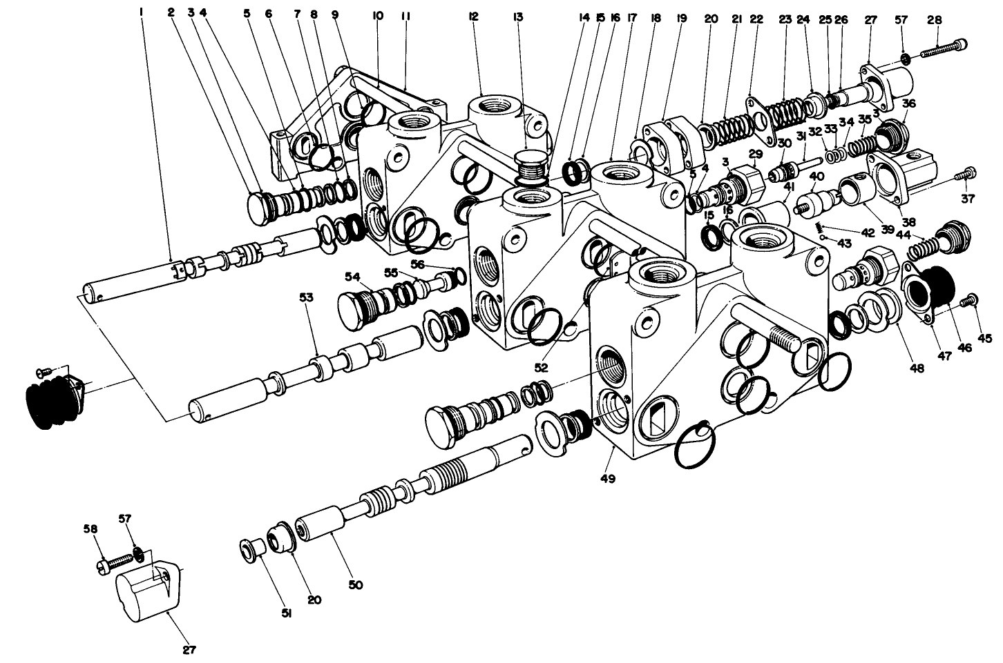 Control Valve Assembly No. 70-8210 Section 3 Thru 5