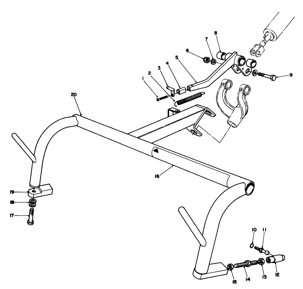 Direct Suspension Pull Frame Kit Model No. 04452 Left Frame Assembly (optional)