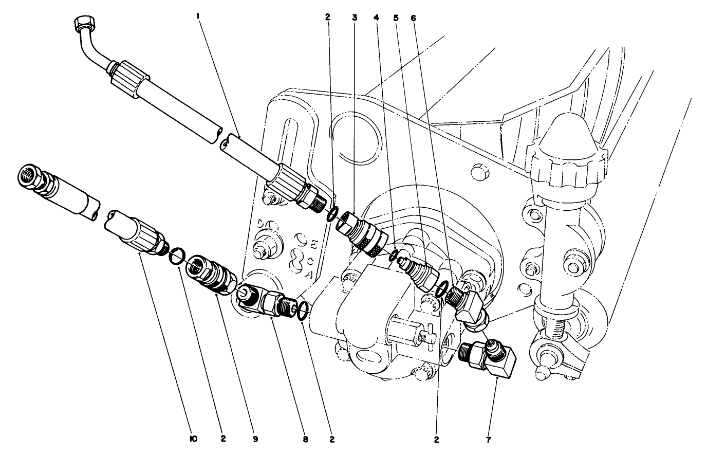 Backlapping Kit No. 63-4960 Center Reel Motor Plumbing (optional)