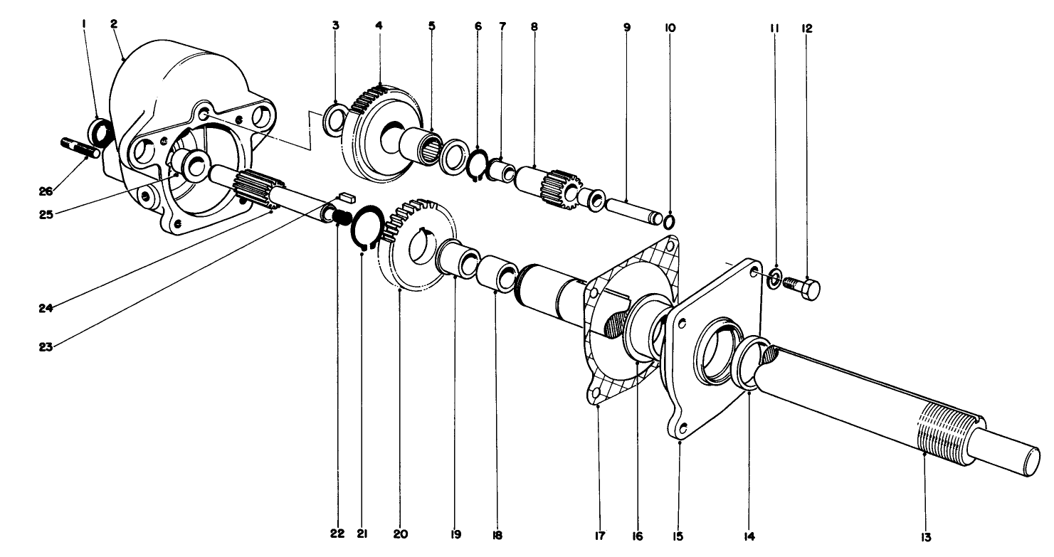 Spiker Attachment Model No. 04420 Gear Box Assembly (optional)