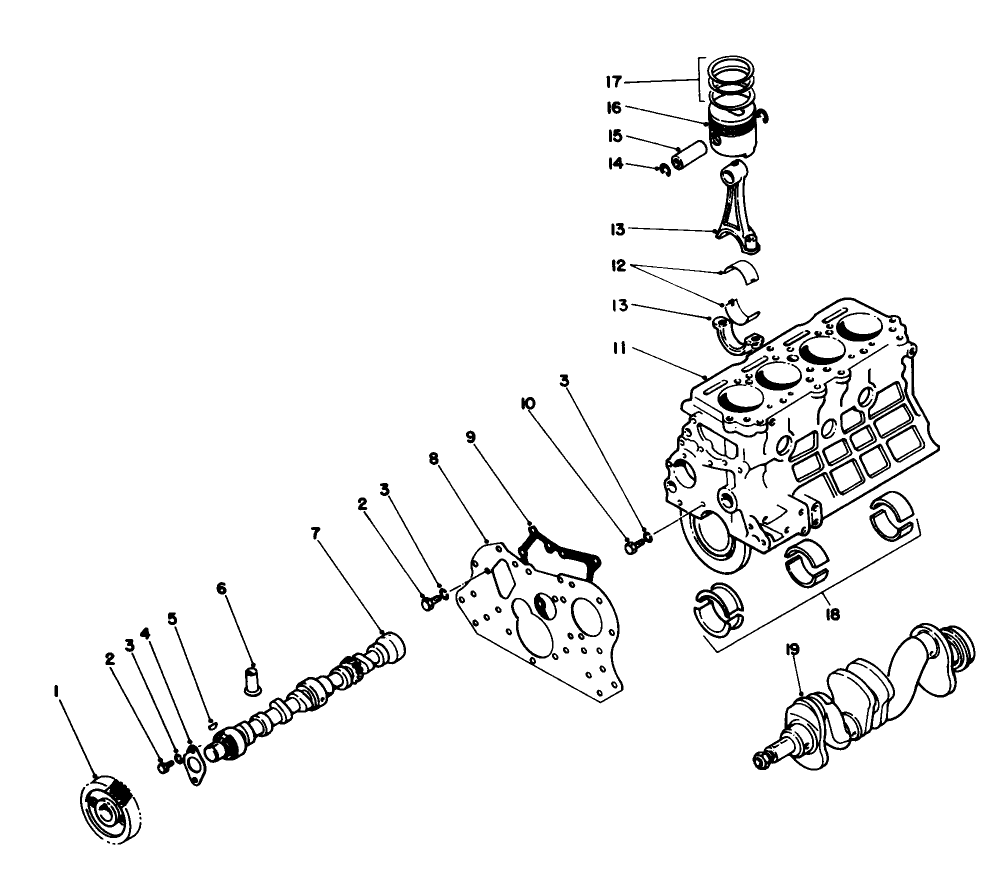 Short Block Assembly No. 58-5670 (to Be Used On Engine Prior To Ser. Nos. 159990 Only)