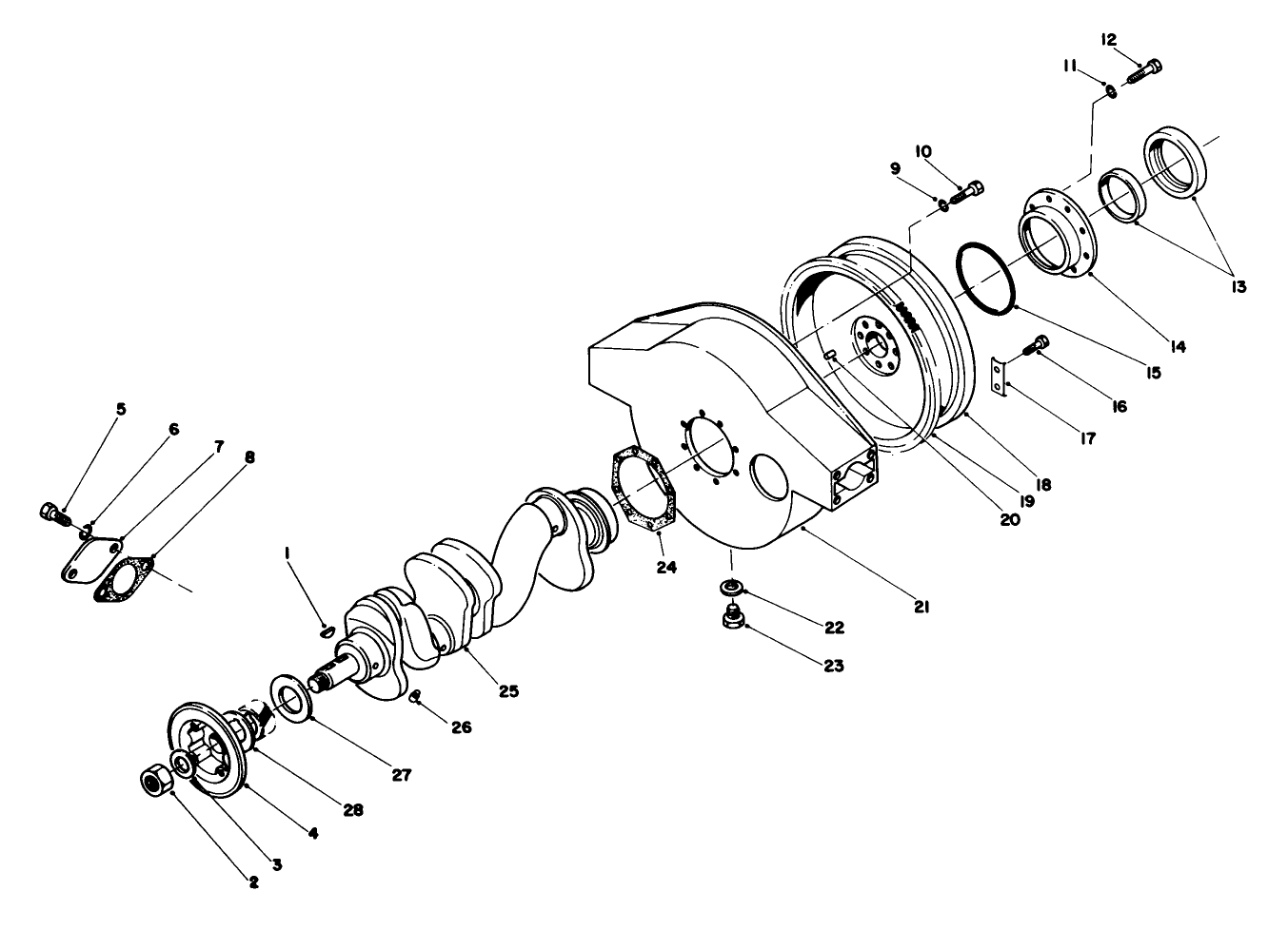 Crankshaft & Flywheel Housing Components